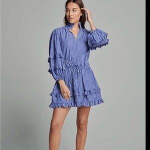 Sundays Blue and White Striped Dress size xs